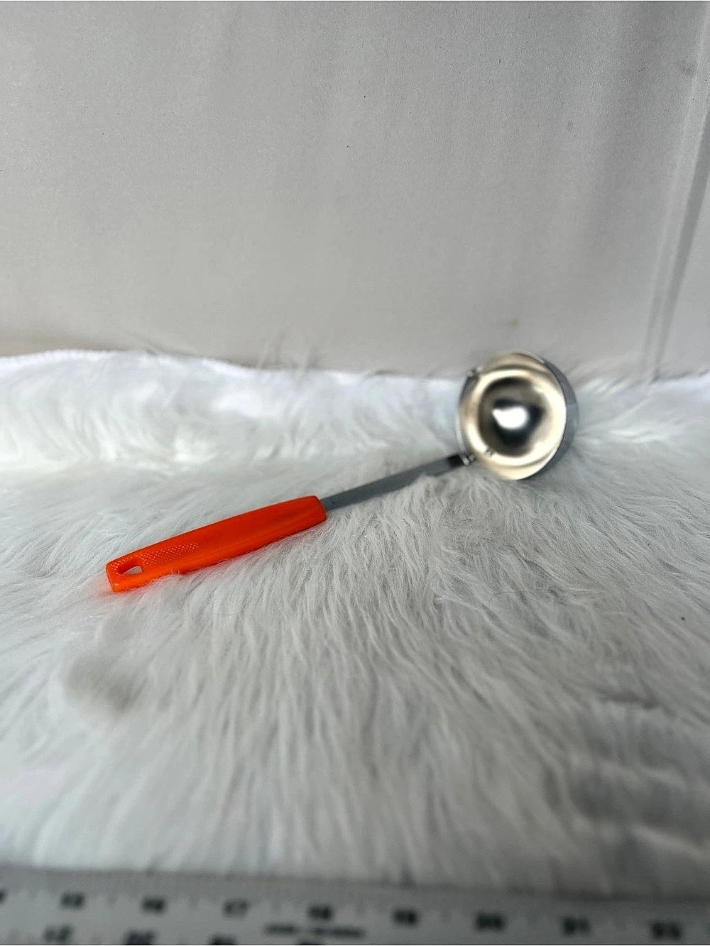 Vintage Orange Silver Ladle Serving Spoon